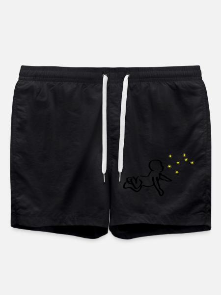 ReNaissance bébé noir Phoenix jaune - Short de bain - noir