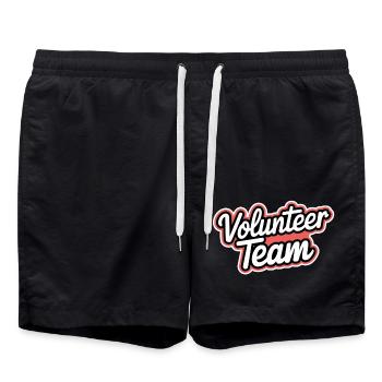 Volunteer Team 15 - Badeshorts - Schwarz - Vorne - AI Model Male 185 light (185cm)