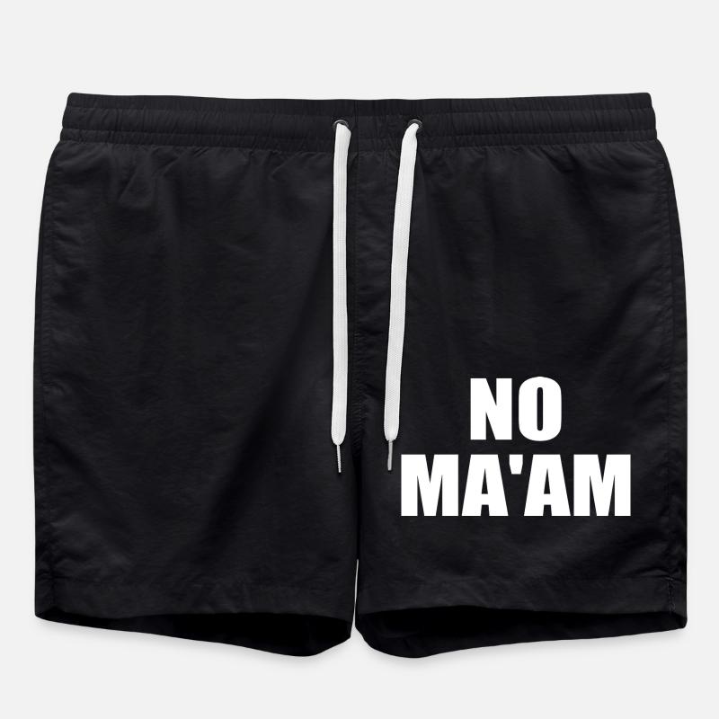 no ma'am - Short de bain - noir