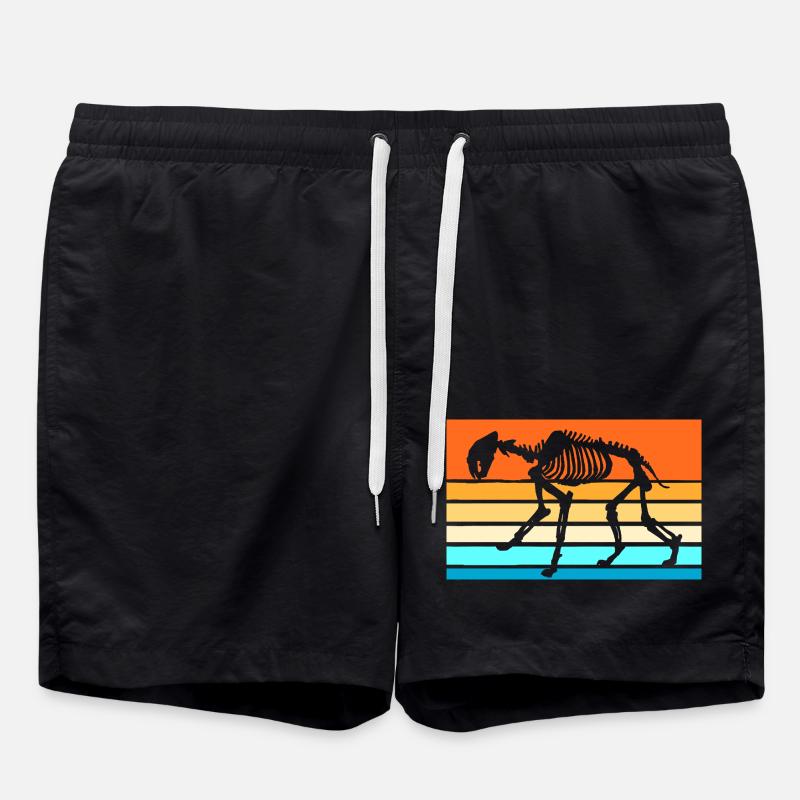 Säbelzahntiger - Badeshorts - Schwarz