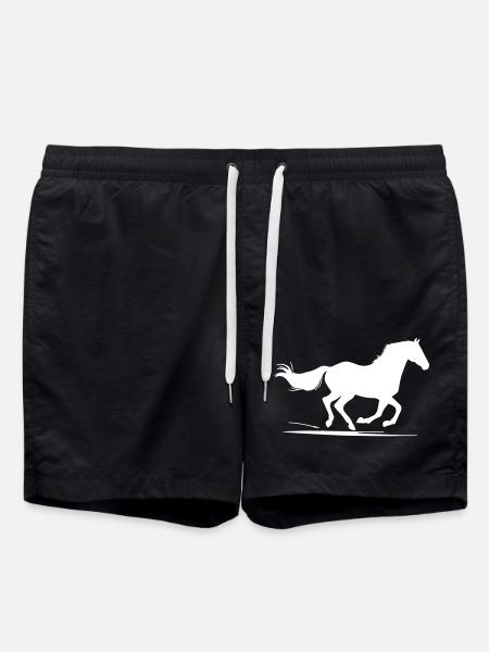 Galloping Horse - Swim Trunks - black