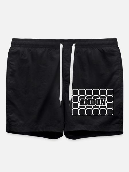 Men's name Andon - Swim Trunks - black