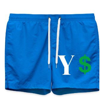 Letter y dollar - Swim Trunks - cobalt blue - Front
