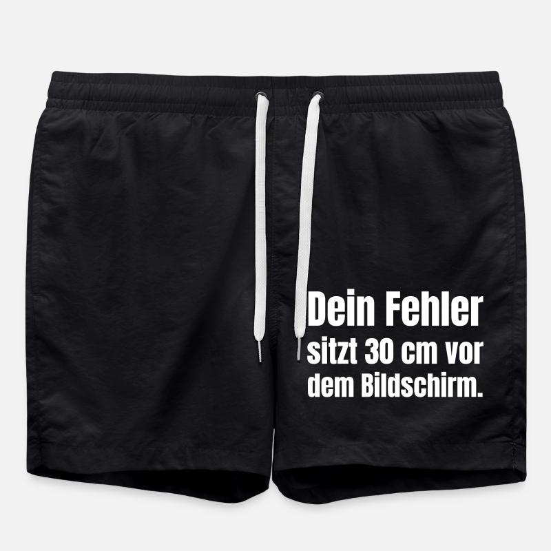 IT Computer Support Beruf - Badeshorts - Schwarz