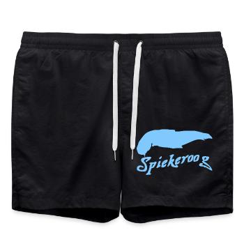 Spiekeroog Tattoo - Swim Trunks - black - Front - AI Model Male 185 light (185cm)