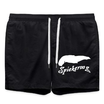 Spiekeroog Tattoo - Swim Trunks - black - Front - AI Model Male 185 light (185cm)