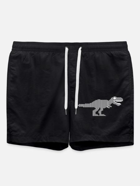 Dinosaurs dinosaurs dinosaurs t-rex - Swim Trunks - black