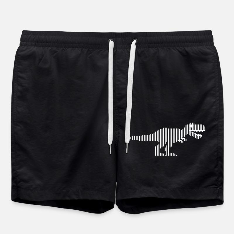 Dinosaurier Dinosaurier Dinosaurier T-Rex - Badeshorts - Schwarz