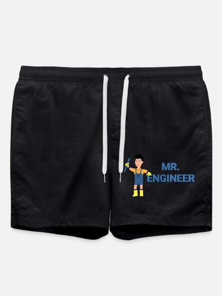 Mr. Engineer - Swim Trunks - black