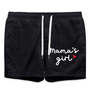 Mama's girl - Swim Trunks - black - Front - AI Model Male 185 light (185cm)