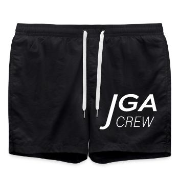 JGA Crew1 - Badeshorts - Schwarz - Vorne - AI Model Male 185 light (185cm)