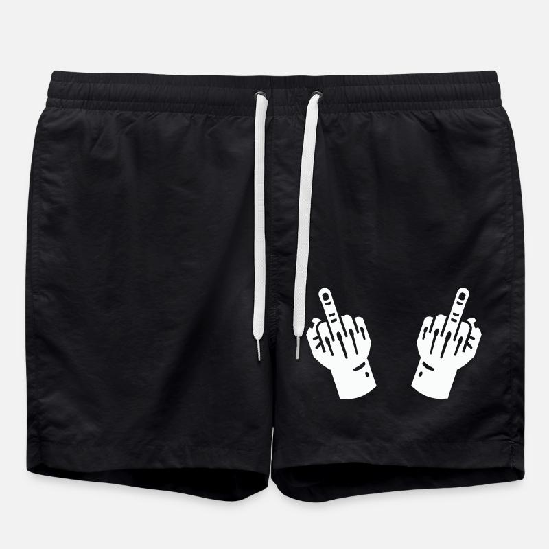 Main du majeur 2 - Short de bain - noir