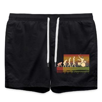 Batteur Evolution Drums - Short de bain - noir - Devant - AI Model Male 185 light (185cm)