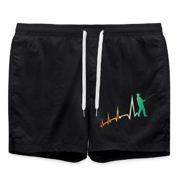 Angler Evolution Angeln - Badeshorts - Schwarz - Vorne - AI Model Male 185 light (185cm)