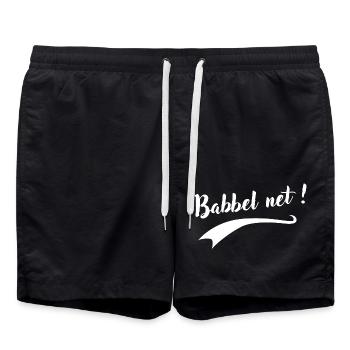 Babbel net - Badeshorts - Schwarz - Vorne - AI Model Male 185 light (185cm)
