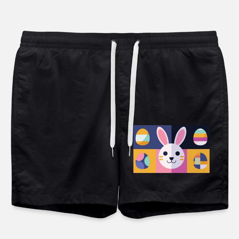 Osterhase No.12 - Badeshorts - Schwarz