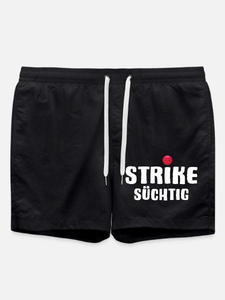 Bowling Strike Bowling Team - Swim Trunks - black