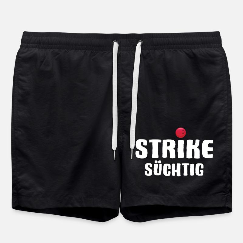 Bowling Strike Bowling Team - Swim Trunks - black