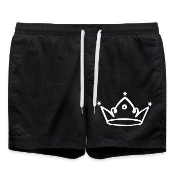 couronne - Short de bain - noir - Devant - AI Model Male 185 light (185cm)