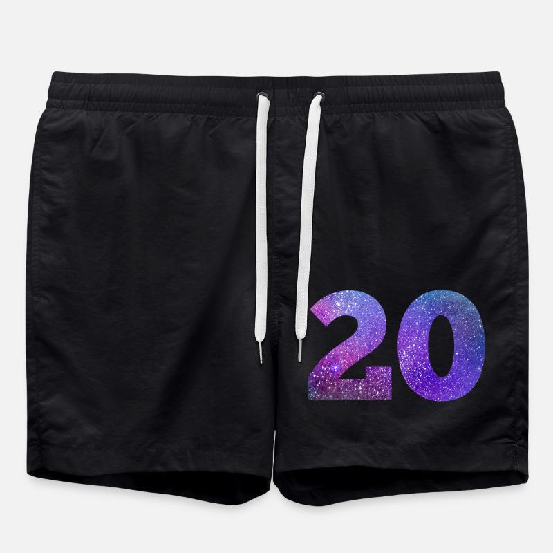 Galaxie Nummer 20 - Badeshorts - Schwarz