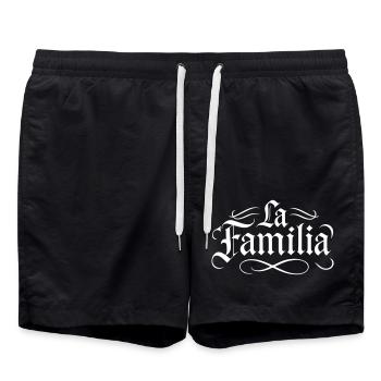 Dicton La Familia - Short de bain - noir - Devant - AI Model Male 185 light (185cm)