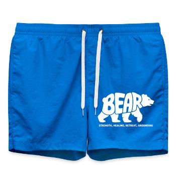 Bär Krafttier – Spirituelles Totemtier Design - Badeshorts - Cobalt blue - Vorne