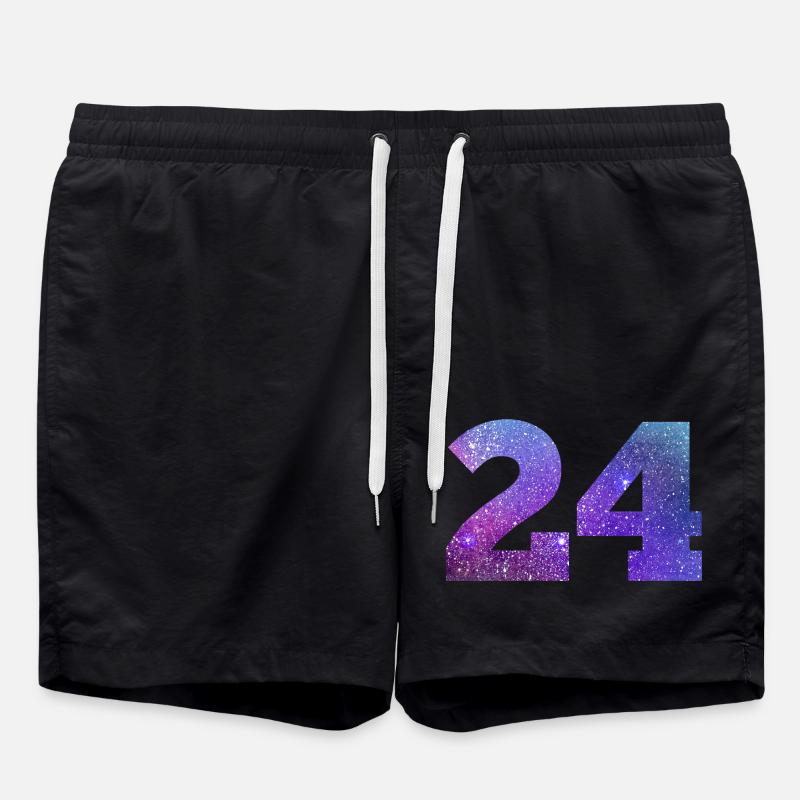 Number 24 galaxy - Swim Trunks - black