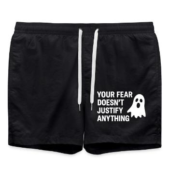 Votre peur - Short de bain - noir - Devant - AI Model Male 185 light (185cm)