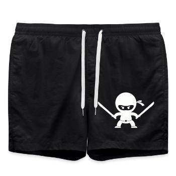 Ninja - Short de bain - noir - Devant - AI Model Male 185 light (185cm)