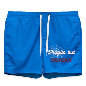 Zerbrechlich, aber tödlich – Soft Girl x Dark Romance - Badeshorts - Cobalt blue - Vorne