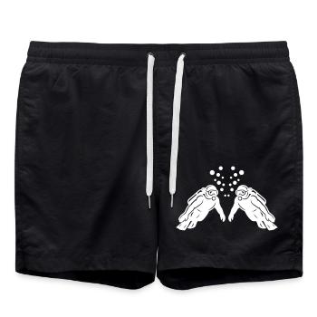 Taucher Team Tauchen - Badeshorts - Schwarz - Vorne - AI Model Male 185 light (185cm)