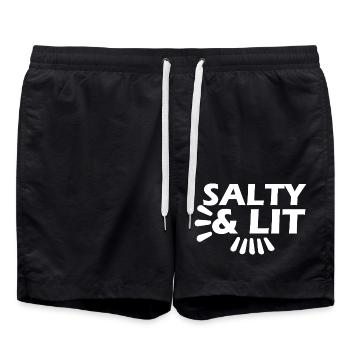 Salt & Light - Swim Trunks - black - Front - AI Model Male 185 light (185cm)