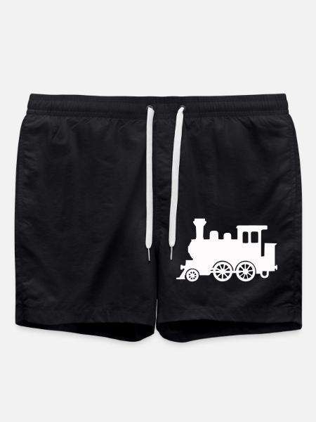 locomotive - Swim Trunks - black