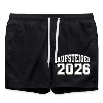 Promoted 2026 - Swim Trunks - black - Front - AI Model Male 185 light (185cm)