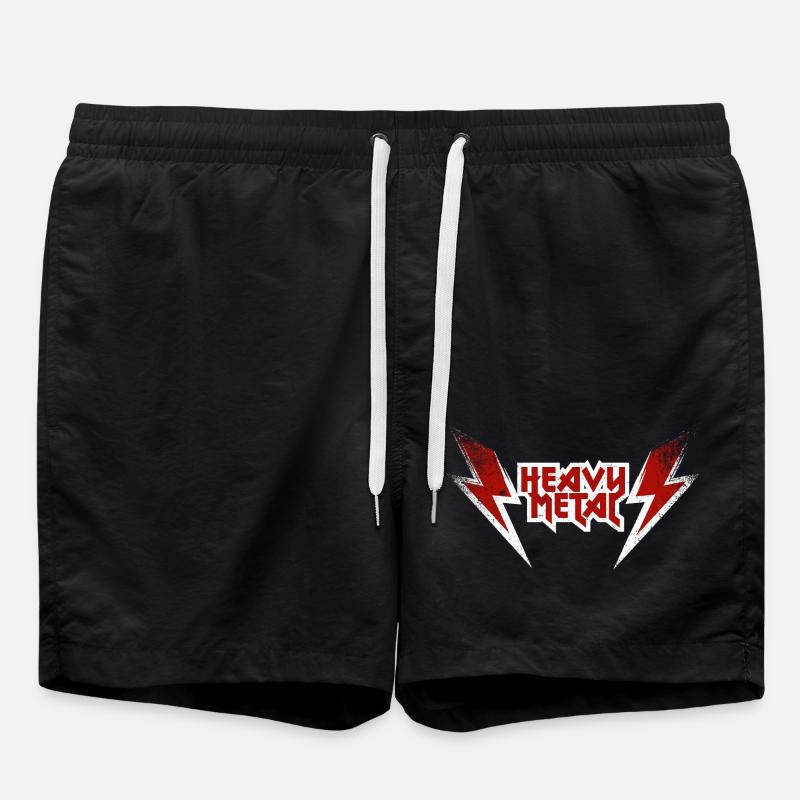 Heavy Metal - Badeshorts - Schwarz