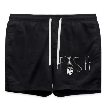 Fish - Short de bain - noir - Devant - AI Model Male 185 light (185cm)
