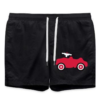 jouet voiture enfants amusement rouleau bambin bebe - Short de bain - noir - Devant - AI Model Male 185 light (185cm)