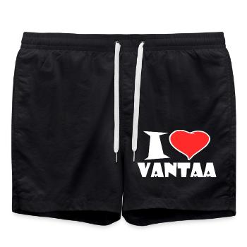 Vantaa - Badeshorts - Schwarz - Vorne - AI Model Male 185 light (185cm)