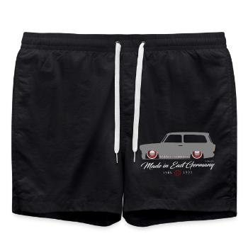  601 Kombi Low DDR - Badeshorts - Schwarz - Vorne - AI Model Male 185 light (185cm)