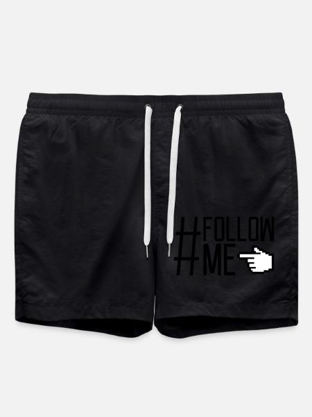 Hand pointer follow - Swim Trunks - black