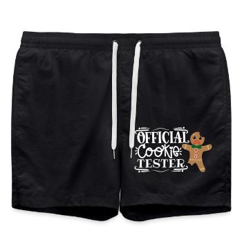Testeur officiel de biscuits - Short de bain - noir - Devant - AI Model Male 185 light (185cm)