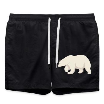 Ours polaire - Short de bain - noir - Devant - AI Model Male 185 light (185cm)