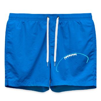 Football américain Amour Football Contours - Short de bain - cobalt blue - Devant
