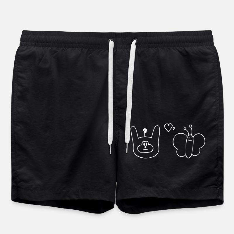 butterfly - Swim Trunks - black