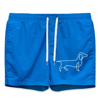 The Dachshund T-Shirt - Swim Trunks - cobalt blue - Front