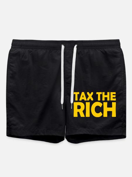Tax the rich - Swim Trunks - black