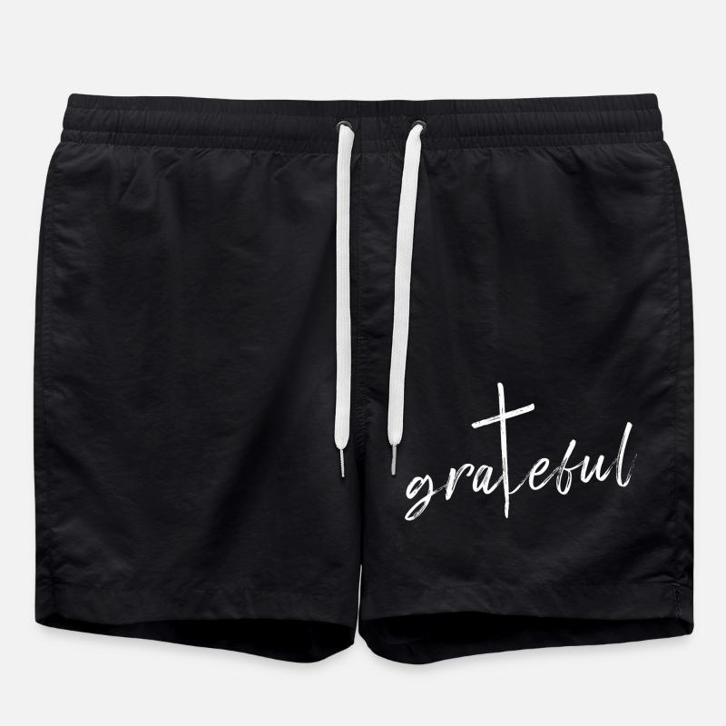 GRATEFUL - Badeshorts - Schwarz