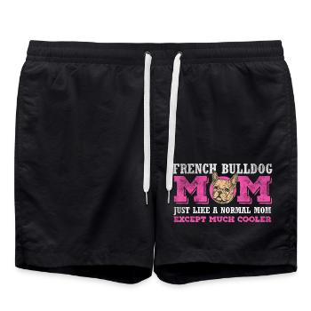 Français Bouledogue - Short de bain - noir - Devant - AI Model Male 185 light (185cm)