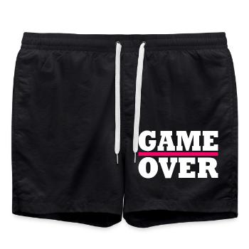 Game over - Short de bain - noir - Devant - AI Model Male 185 light (185cm)