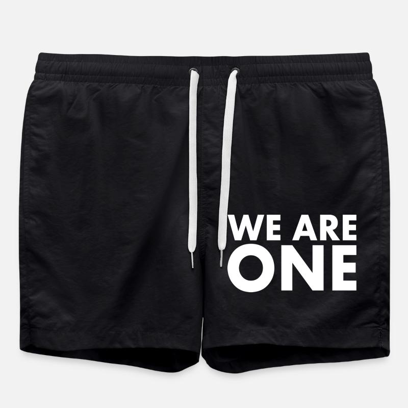 We are one - Swim Trunks - black
